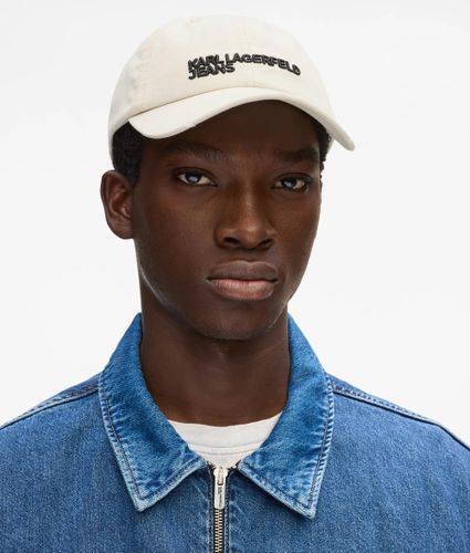 Distressed Logo Cap, Man, Grey, Size: One Size - KL Jeans - Modalova