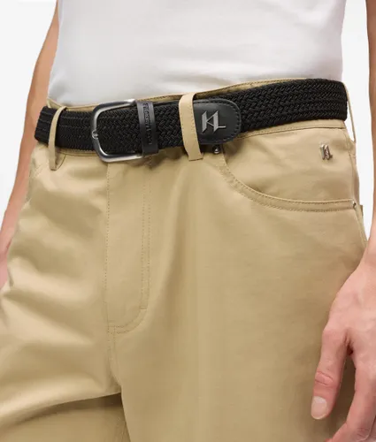 Monogram Woven Belt, Man, , Size: S - Karl Lagerfeld - Modalova