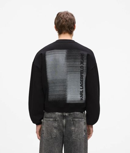 Gradient Logo Boxy Sweatshirt, Man, , Size: Xs - KL Jeans - Modalova