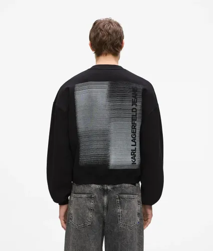 Gradient Logo Boxy Sweatshirt, Man, , Size: Xs - KL Jeans - Modalova