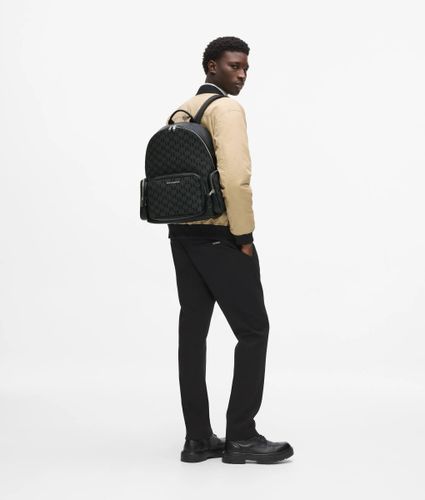 K/monogram Jacquard Backpack, Man, , Size: One Size - Karl Lagerfeld - Modalova