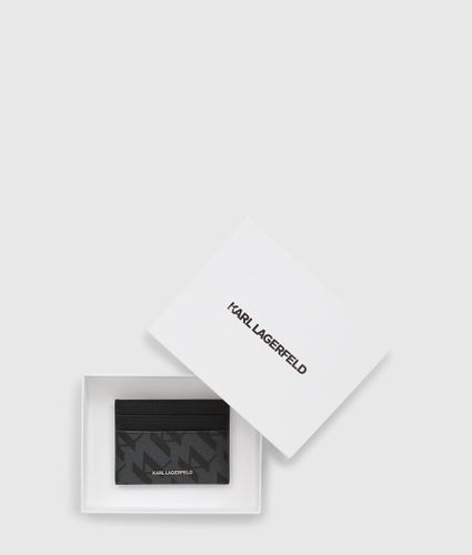 Ikon Monogram Cardholder, Man, , Size: One Size - Karl Lagerfeld - Modalova