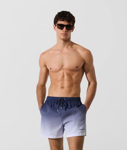 Ombré Medium Boardshorts, Man, Blue, Size: Xs - Karl Lagerfeld - Modalova