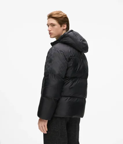 Monogram Panel Puffer Jacket, Man, , Size: 46 - Karl Lagerfeld - Modalova