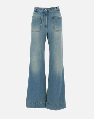 Alina Hellblaue Mittelbundjeans - Victoria Beckham - Modalova