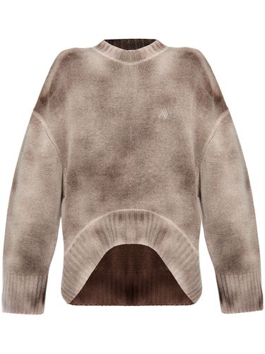 Kamel-Laminiertes Kaschmirwoll-Sweatshirt - The Attico - Modalova