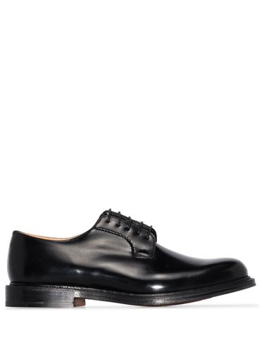 Schwarze Leder Schnürschuhe mit runder Spitze - Church's - Modalova