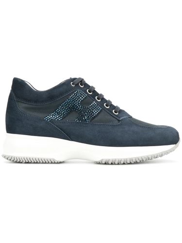 Interaktive Sneakers aus blauem Kalbsleder - Hogan - Modalova