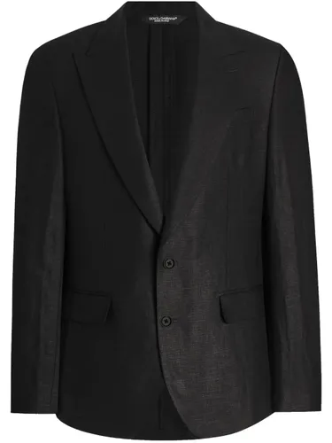 Herren schwarze Knopfjacke - Dolce & Gabbana - Modalova