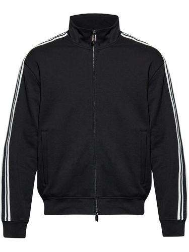 Schwarzer Reißverschluss-Pullover mit Logoband - Emporio Armani - Modalova