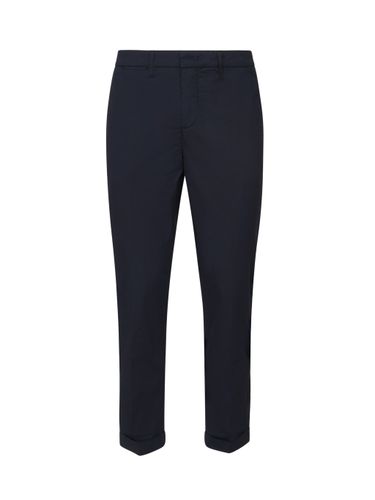 Blaue Slim-Fit-Caprihose aus Baumwolle - Fay - Modalova