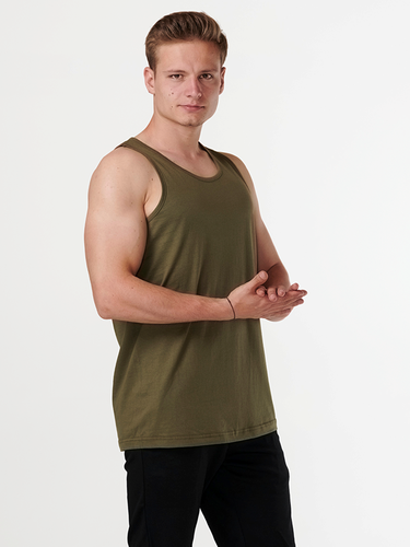 Basic Tanktop - Armeegrün - Mann - TeeShoppen - Modalova