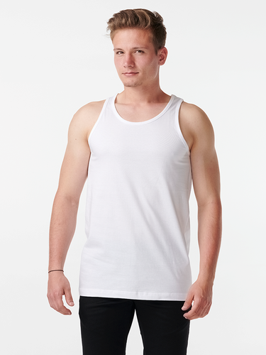 Basic Tanktop - Weiß - Mann - TeeShoppen - Modalova