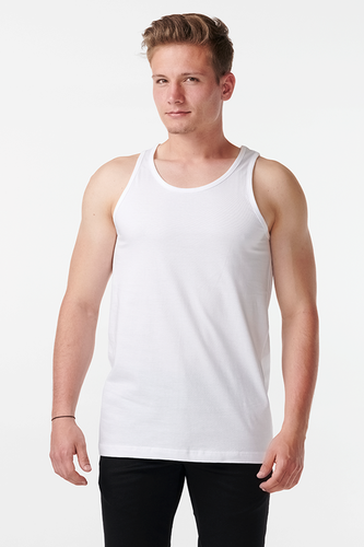 Basic Tanktop - Weiß - Mann - TeeShoppen - Modalova