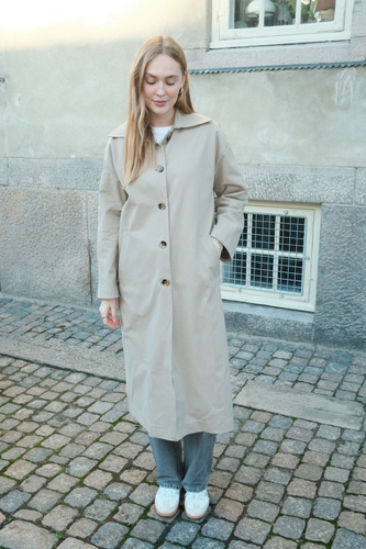 Carla Trenchcoat - Sand - May - May - Modalova