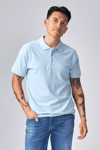 Basic Polo - hellblau - Male - TeeShoppen - Modalova