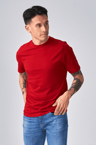 Basis T-shirt - Rot - Mann - TeeShoppen - Modalova