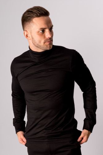 Rollkragenpullover - schwarz - Mann - TeeShoppen - Modalova