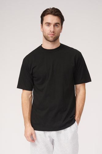 Oversized T -Shirt - Schwarz - Mann - TeeShoppen - Modalova