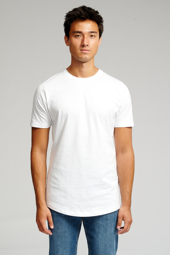 Langes T Shirt Weiß - Size S - Herren Shirt - TEESHOPPEN - Modalova