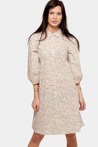 Sofie -Shirt -Kleid - beige Blumen - Amis de Copenhague - Modalova