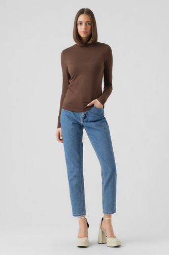 Ina High Neck Top - Kaffeebohne - Vero Moda - Modalova