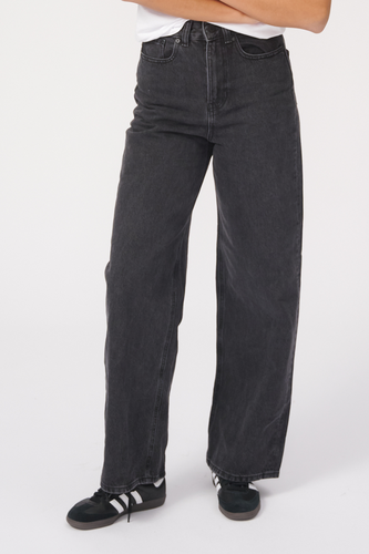 The Original Performance Breite Jeans - gewaschener schwarzer Denim gewaschen - Damen - TeeShoppen - Modalova