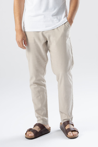 Leinen Pants - Sand - Mann - Xs - TeeShoppen - Modalova