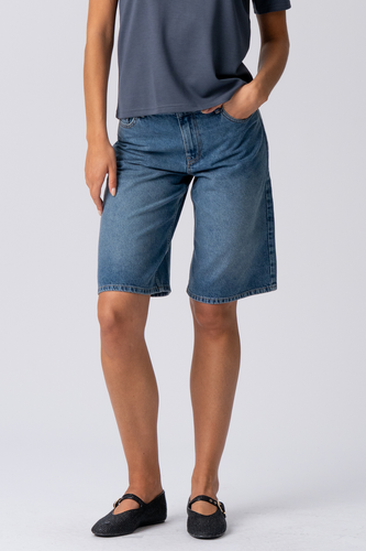 Denim Jorts Denim - Size S - TEESHOPPEN - Modalova
