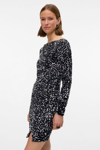 Bella Kurzes Kleid Schwarz Silber - Size XS - Damen Kleid - Vero Moda - Modalova