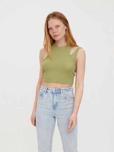 Ofelia Neia Tank Crop Top - Salbei - Vero Moda - Modalova