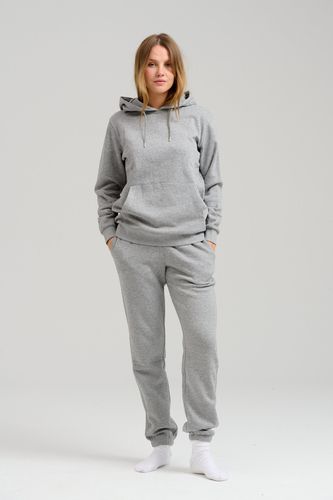 Basic Sweatsuit mit Hoodie (hellgraue Melange) - Packungsgeschäft (Frauen) - TeeShoppen - Modalova