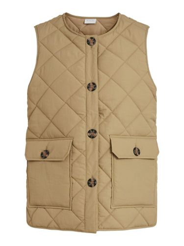 Cooli gesteppte kurze Weste - Beige - Damen - VILA - Modalova