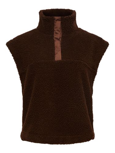 Daisy Vest - Chicorée Kaffee - PIECES - Modalova