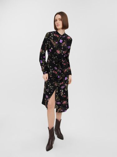 Easy Langarm -Hemdkleid - lila - Vero Moda - Modalova