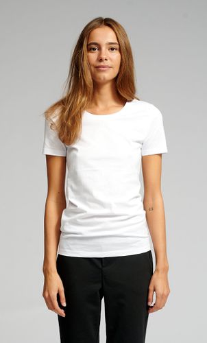 Tailliertes T -Shirt - Weiß - TeeShoppen - Modalova