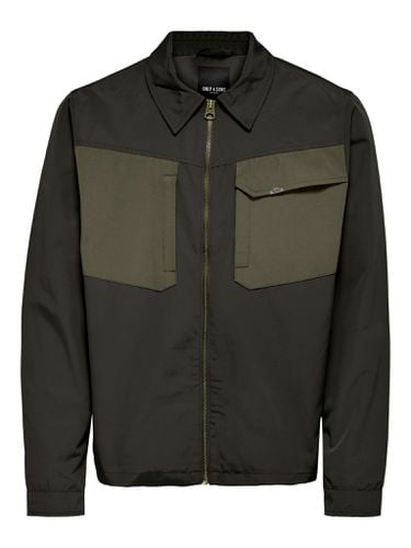 Jayden Reißverschlussjacke - Torf - Mann - Only & Sons - Modalova