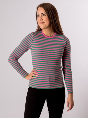 Line Long Sleeve Pullover - Super Pink/Jelly Bean - ONLY - Modalova