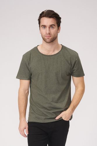 Rohhals -T -Shirt - fackelt grün - TeeShoppen - Modalova
