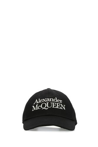 ALEXANDER MCQUEEN Black cotton hat - ALEXANDER MCQUEEN - Modalova