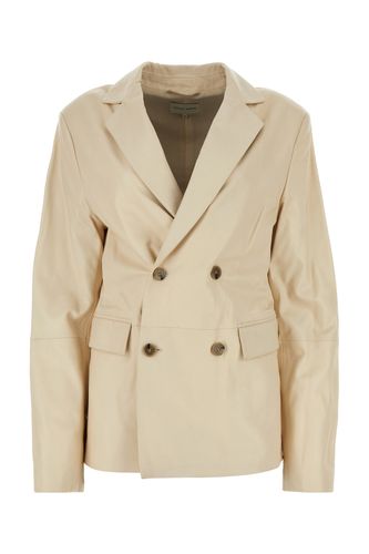 LOULOU Ivory leather Davao blazer - LOULOU - Modalova