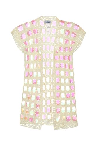 Ivory crochet cardigan - MY BEACHY SIDE - Modalova