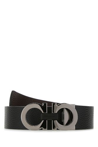 Leather reversible belt - SALVATORE FERRAGAMO - Modalova