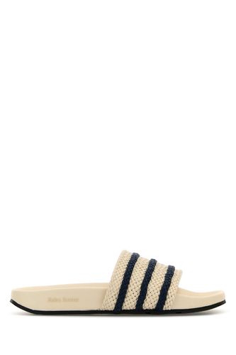 Ivory leather Adilette slippers - WALES BONNER X ADIDAS - Modalova