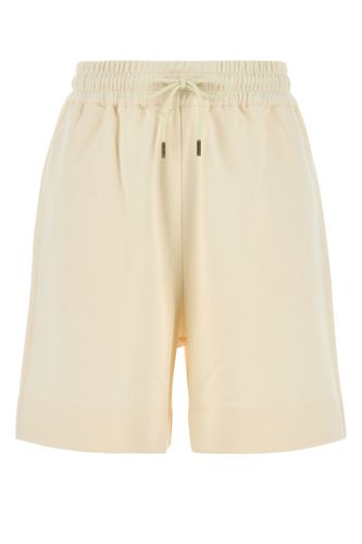 MONCLER Ivory cotton bermuda shorts - MONCLER - Modalova