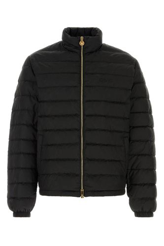 VERSACE Black nylon down jacket - VERSACE - Modalova