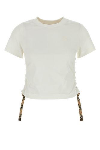 BURBERRY White cotton t-shirt - BURBERRY - Modalova