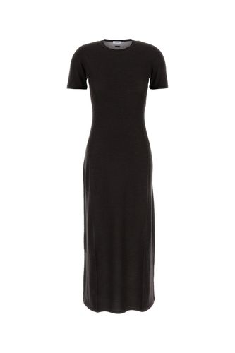 Dark cashmere blend dress - SALVATORE FERRAGAMO - Modalova