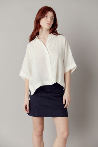 KIMONO Organic Linen Shirt - Off White, Size 1/ UK 8/ EUR 36 - KOMODO - Modalova