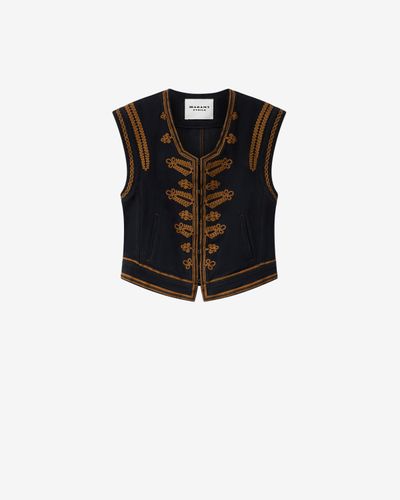 Edmee Denim-weste - Damen - Größe T1 - Marant Étoile - Modalova